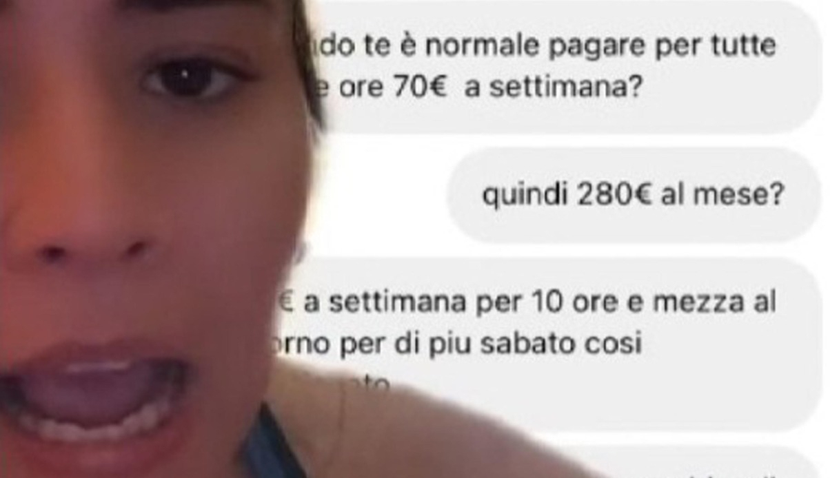 “280 euro al mese”, esplode il caso di Francesca