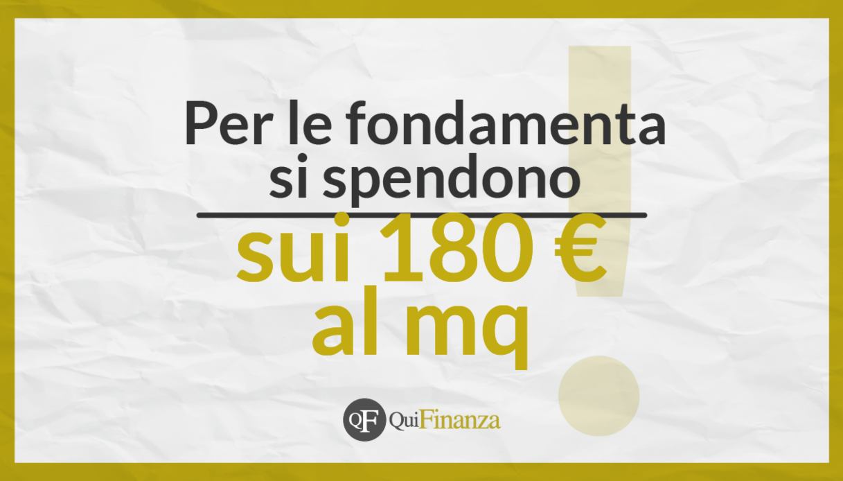 costo fondamenta casa