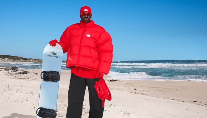 Balenciaga skiwear collection.