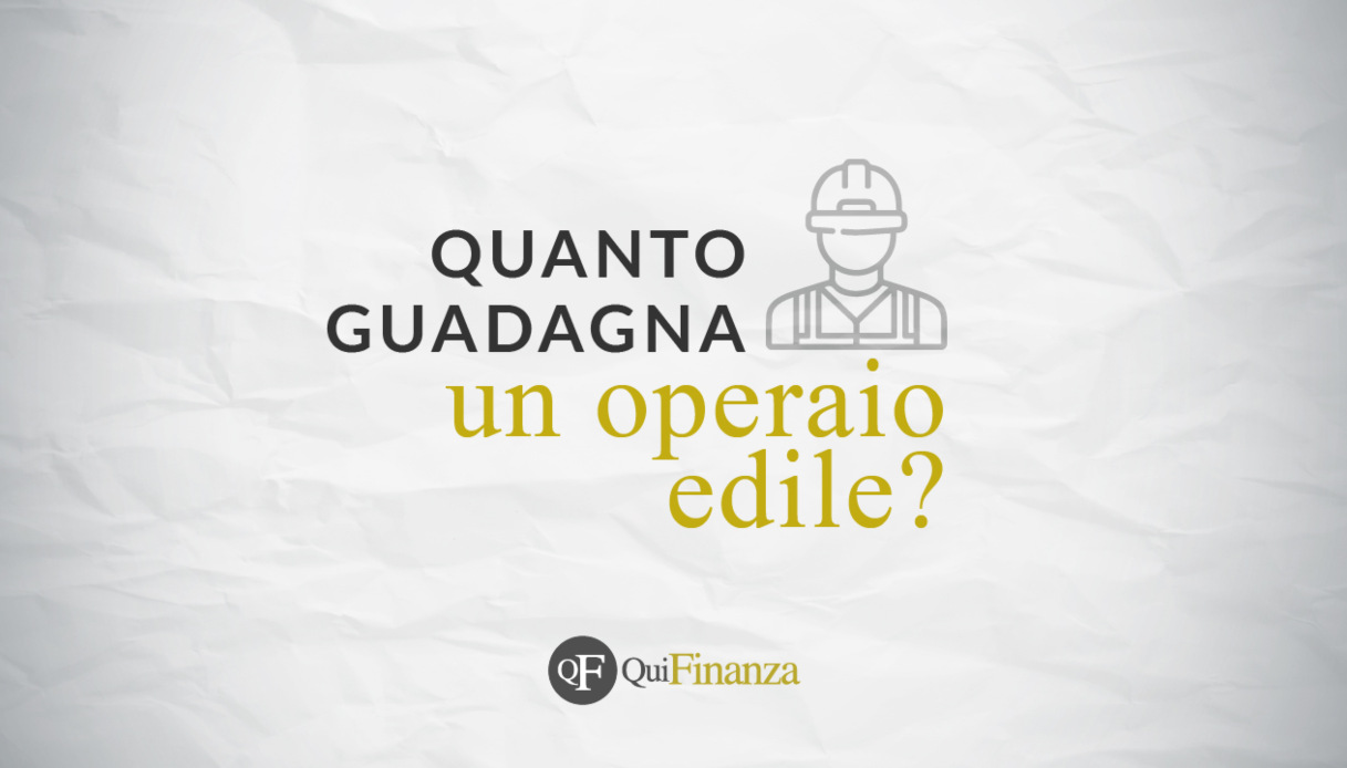 Quanto guadagna un operaio edile