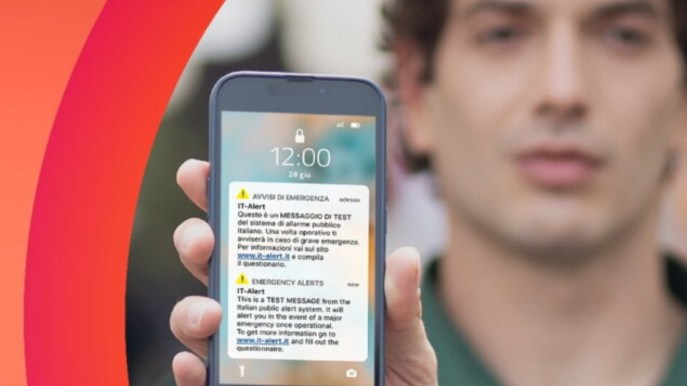 IT-alert, oggi 26 gennaio ultimo test per il sistema di allarme pubblico nazionale