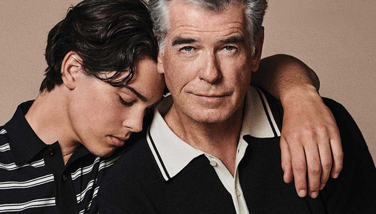 Paul & Shark “A Father and Son Tale” con Pierce e Paris Brosnan